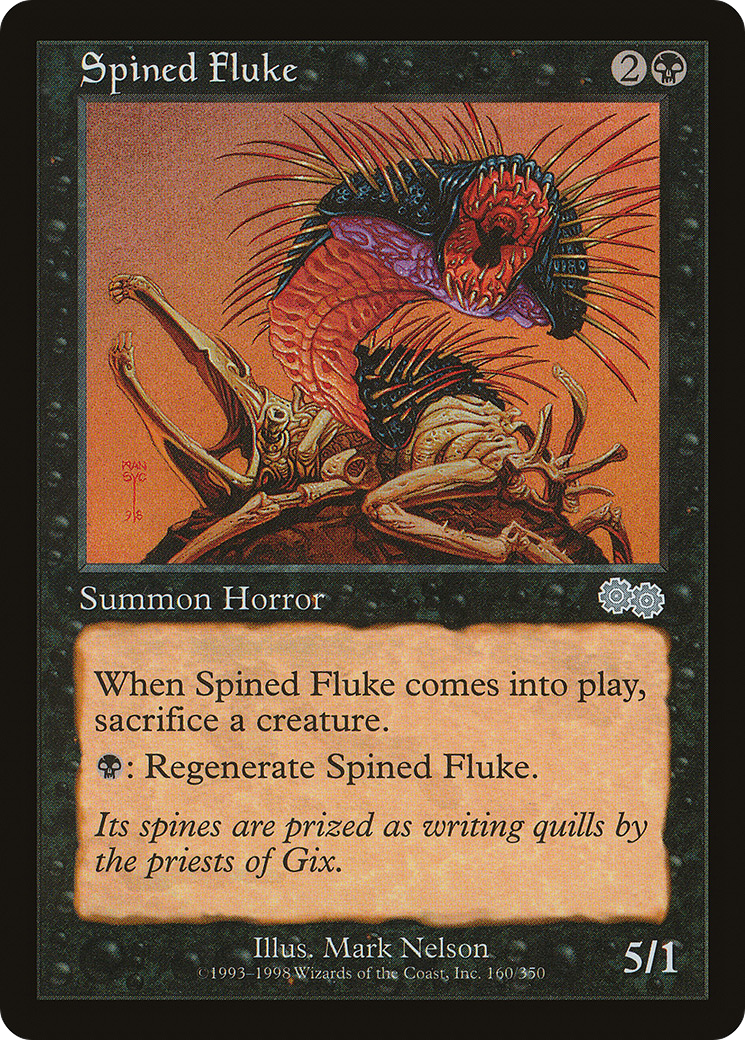 {C} Spined Fluke [Urza's Saga][USG 160]