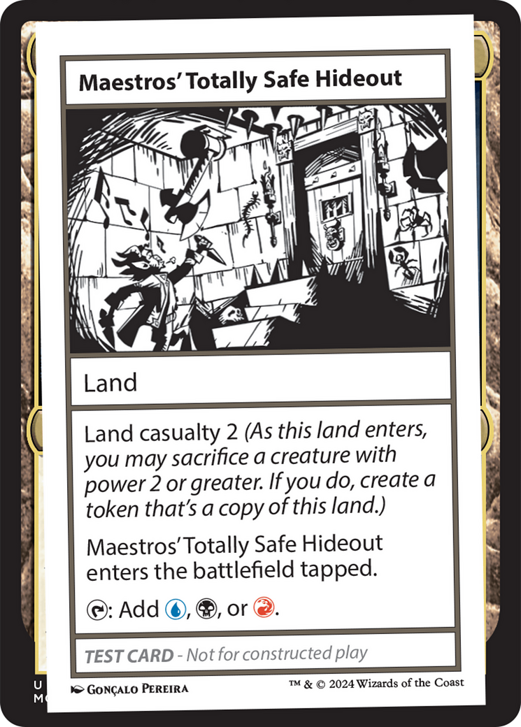 {C} Maestros' Totally Safe Hideout [Mystery Booster 2 Playtest Cards][MB2 PLAYTEST]