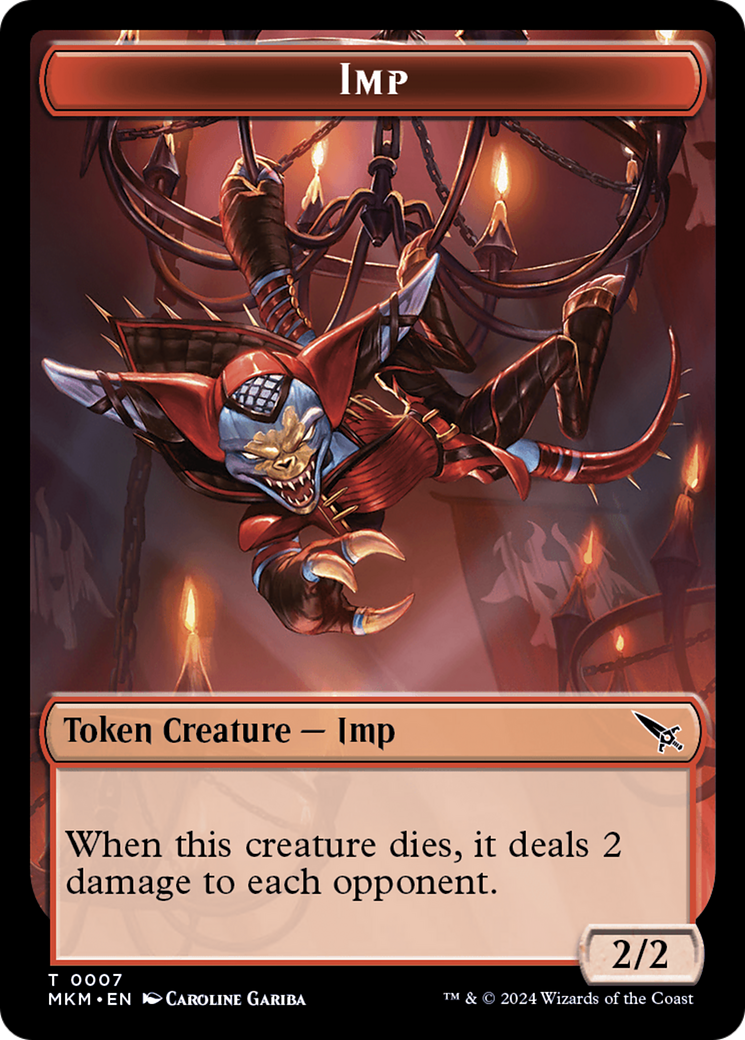 {T} Detective // Imp Double-Sided Token [Murders at Karlov Manor Tokens][TMKM 10//7]