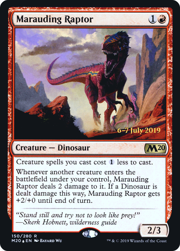 {R} Marauding Raptor [Core Set 2020 Prerelease Promos][PR M20 150]
