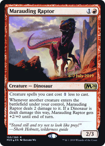 {R} Marauding Raptor [Core Set 2020 Prerelease Promos][PR M20 150]