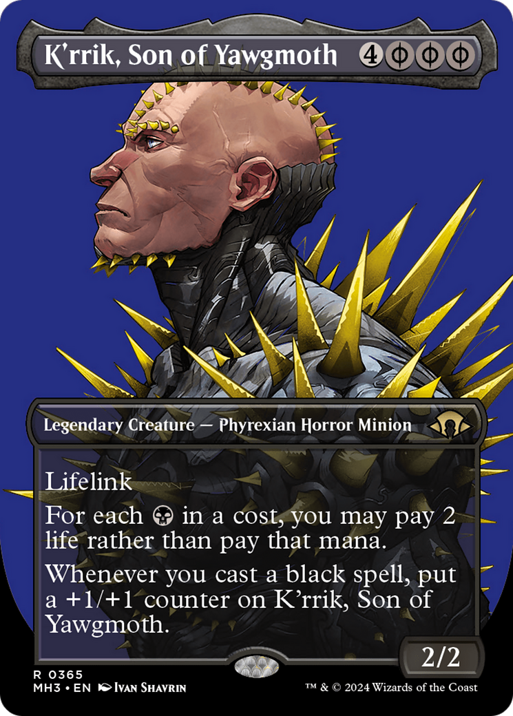 {R} K'rrik, Son of Yawgmoth (Borderless) [Modern Horizons 3][MH3 365]