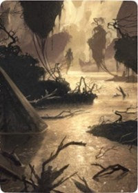 {A} Murkwater Pathway Art Card [Zendikar Rising Art Series][AZNR 026]