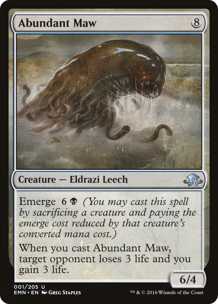 {C} Abundant Maw [Eldritch Moon][EMN 001]