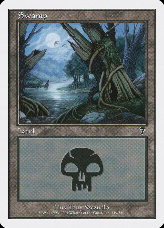 {B}[7ED 349] Swamp (349) [Seventh Edition]