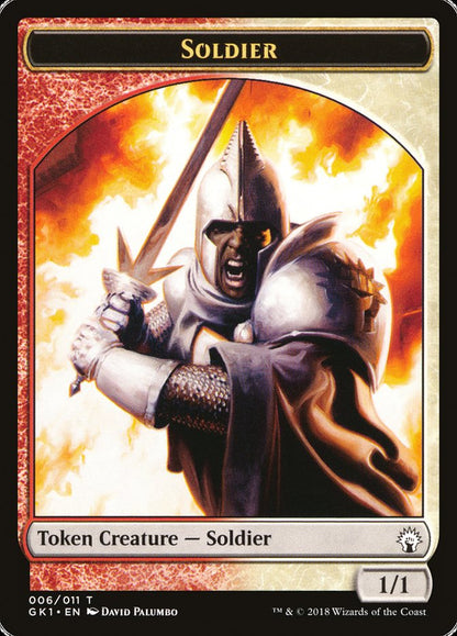 {T} Soldier // Goblin Double-sided Token [Guilds of Ravnica Guild Kit Tokens][TGK1 006]