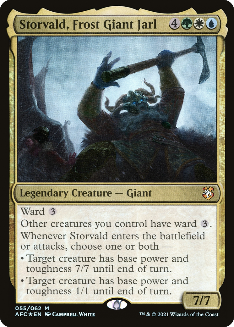 {R} Storvald, Frost Giant Jarl [Dungeons & Dragons: Adventures in the Forgotten Realms Commander][AFC 055]
