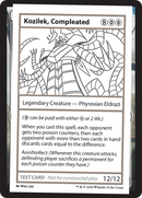 {C} Kozilek, Completed [Mystery Booster 2 Playtest Cards][MB2 PLAYTEST]