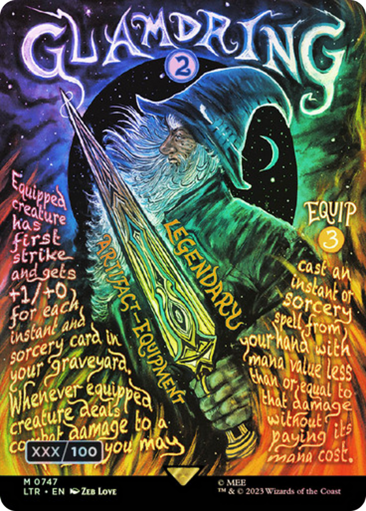 {R} Glamdring (Borderless Poster) (Serialized) [The Lord of the Rings: Tales of Middle-Earth][SR LTR 747]