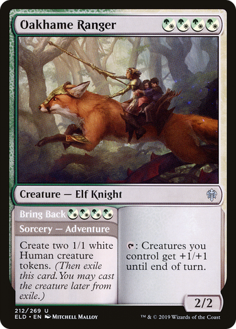 {C} Oakhame Ranger // Bring Back [Throne of Eldraine][ELD 212]