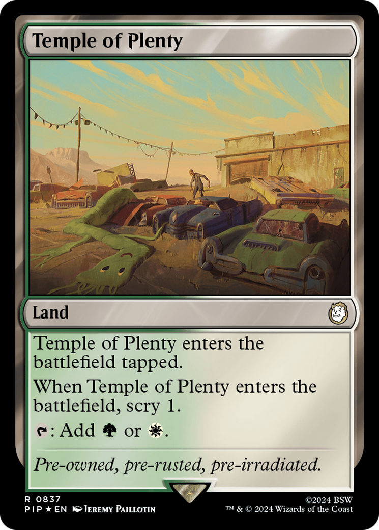 {R} Temple of Plenty (Surge Foil) [Fallout][PIP 837]