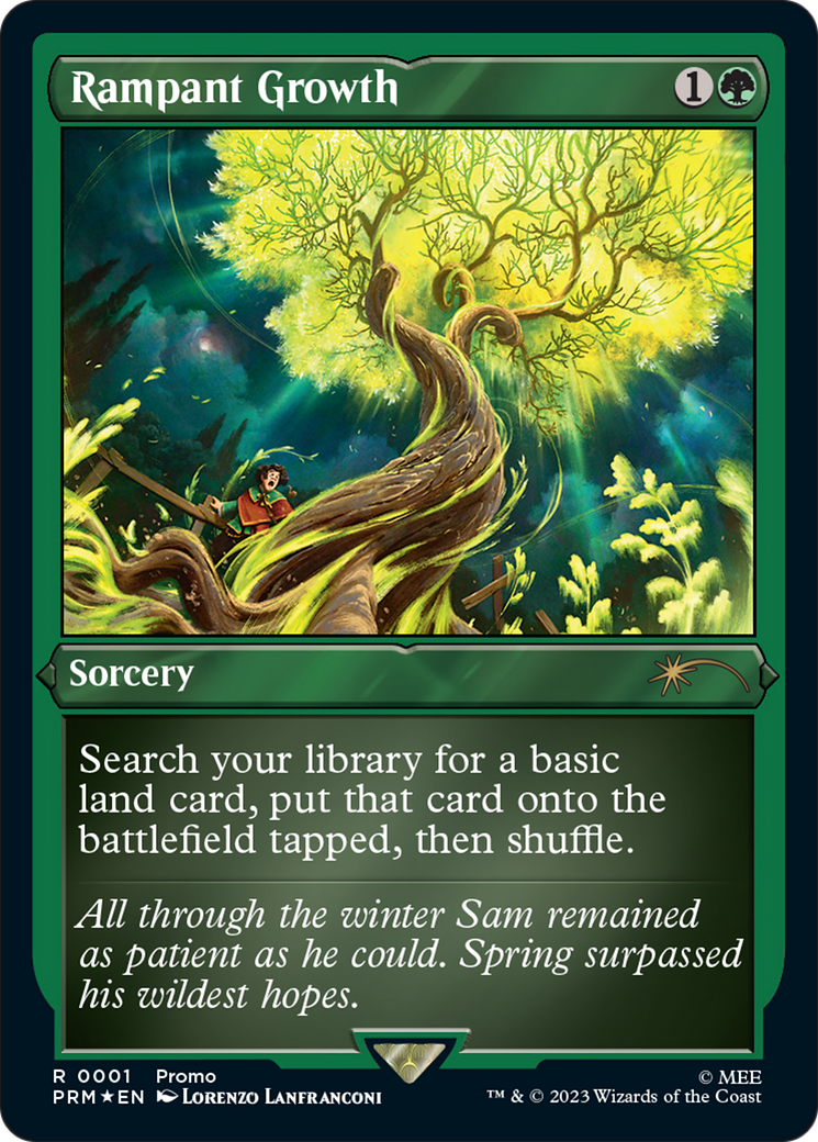 {C} Rampant Growth (Foil Etched) [Wizards Play Network 2023][PA PRM 257]