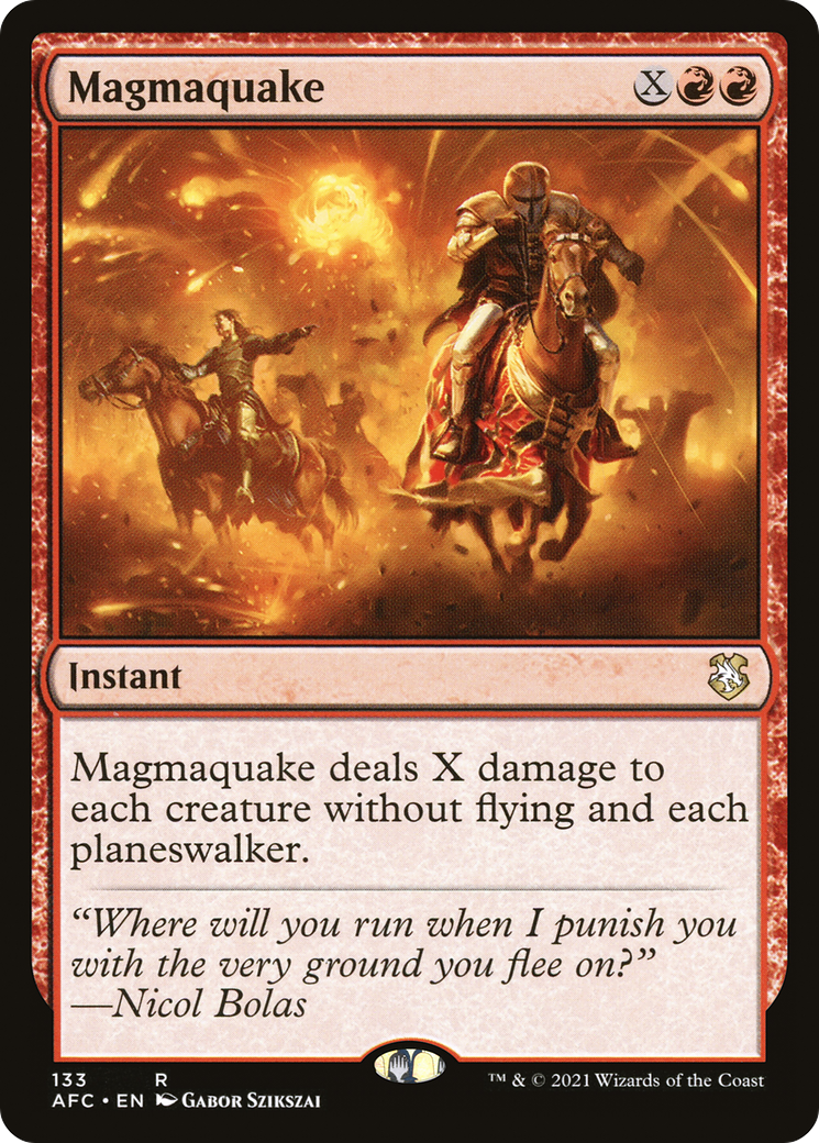 {R} Magmaquake [Dungeons & Dragons: Adventures in the Forgotten Realms Commander][AFC 133]