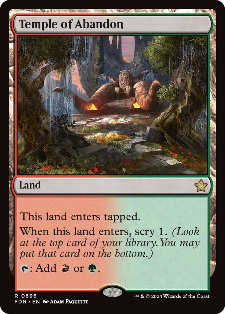 {@R} Temple of Abandon [Foundations][FDN 696]