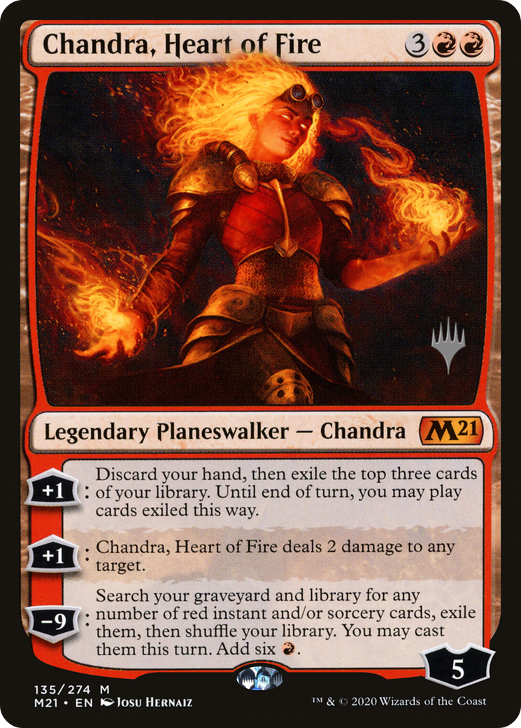 {R} Chandra, Heart of Fire (Promo Pack) [Core Set 2021 Promos][PP M21 135]