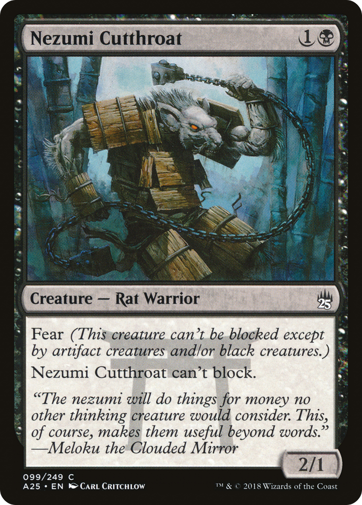 {C} Nezumi Cutthroat [Masters 25][A25 099]