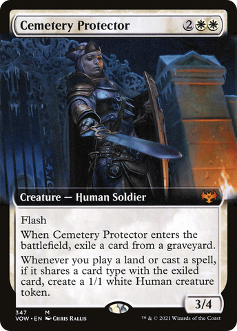 {R} Cemetery Protector (Extended Art) [Innistrad: Crimson Vow][VOW 347]