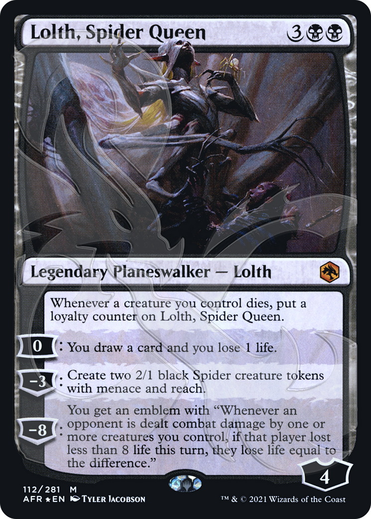{R} Lolth, Spider Queen (Ampersand Promo) [Dungeons & Dragons: Adventures in the Forgotten Realms Promos][AMP AFR 112]