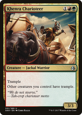 {C} Khenra Charioteer [Amonkhet][AKH 201]