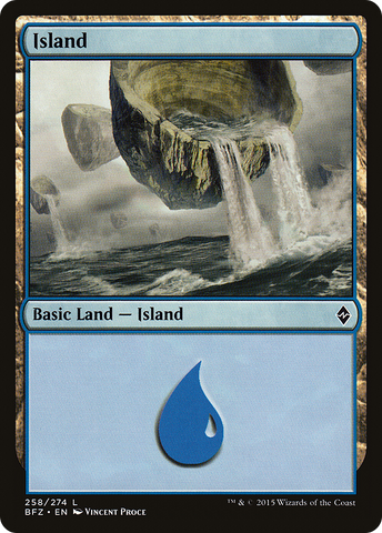 {B}[BFZ 258] Island (258a) [Battle for Zendikar]