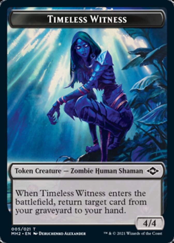 {T} Timeless Witness Token // Treasure Token (20) [Modern Horizons 2 Tokens][TMH2 005]