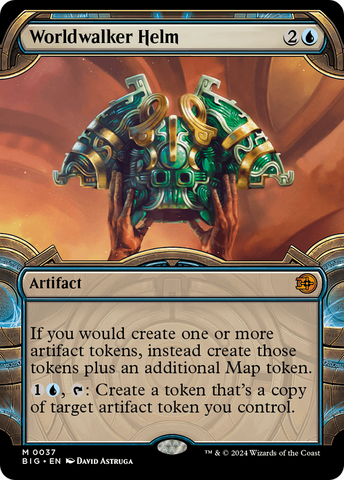 {@R} Worldwalker Helm (Showcase) [Outlaws of Thunder Junction: The Big Score][BIG 037]