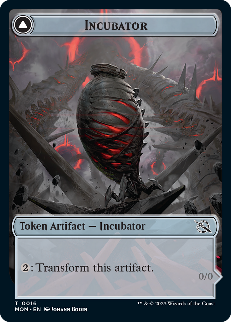 {T} Incubator // Phyrexian (16) Double-Sided Token [March of the Machine Tokens][TMOM 016]
