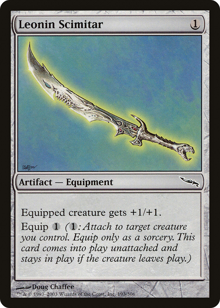 {C} Leonin Scimitar [Mirrodin][MRD 193]