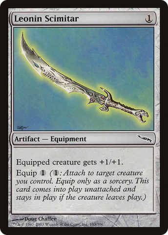 {C} Leonin Scimitar [Mirrodin][MRD 193]