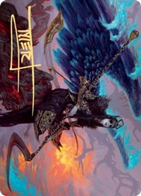 {A} Eradicator Valkyrie Art Card (Gold-Stamped Signature) [Kaldheim Art Series][GS AKHM 025]