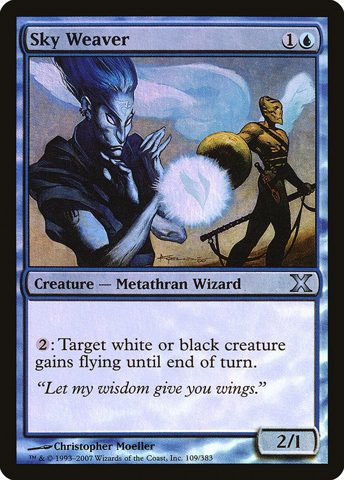 {C} Sky Weaver (Premium Foil) [Tenth Edition][FP 10E 109]