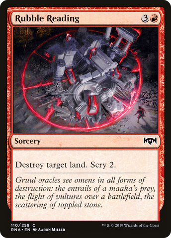 {C} Rubble Reading [Ravnica Allegiance][RNA 110]