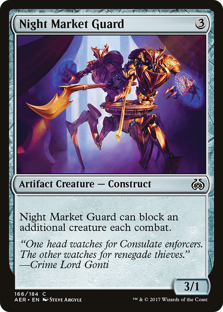 {C} Night Market Guard [Aether Revolt][AER 166]