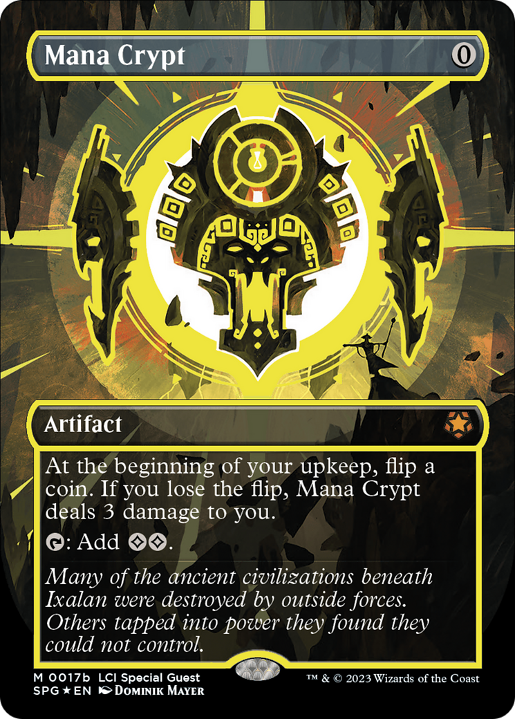 {R} Mana Crypt (0017b) (Borderless) [The Lost Caverns of Ixalan Special Guests][SPG 17B]