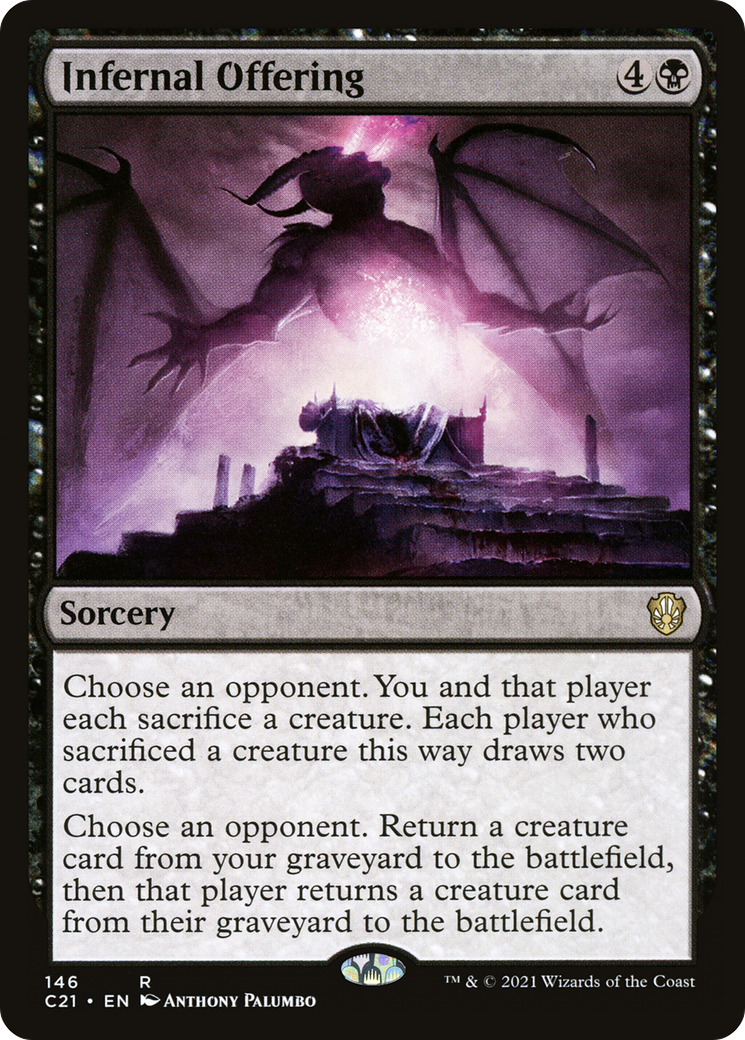 {R} Infernal Offering [Commander 2021][C21 146]