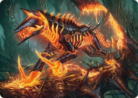 {A} Kuldotha Cackler Art Card [Phyrexia: All Will Be One Art Series][AONE 032]