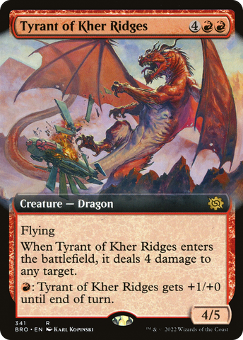 {R} Tyrant of Kher Ridges (Extended Art) [The Brothers' War][BRO 341]