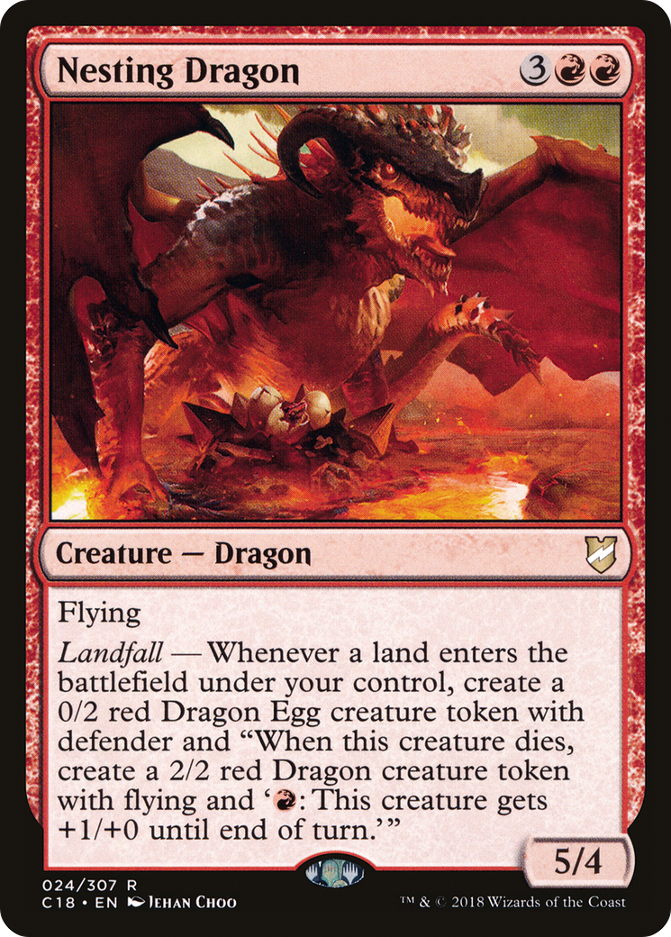 {R} Nesting Dragon [Commander 2018][C18 024]