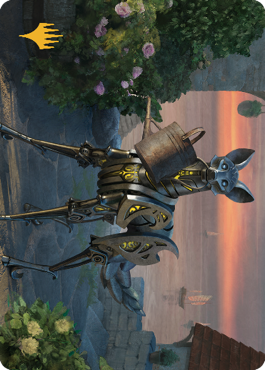 {A} Clockwork Fox Art Card (Gold-Stamped Signature) [Commander Legends: Battle for Baldur's Gate Art Series][GS ACLB 043]