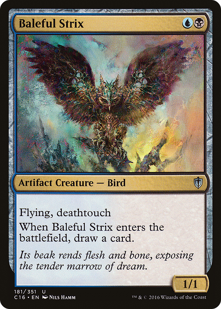 {C} Baleful Strix [Commander 2016][C16 181]