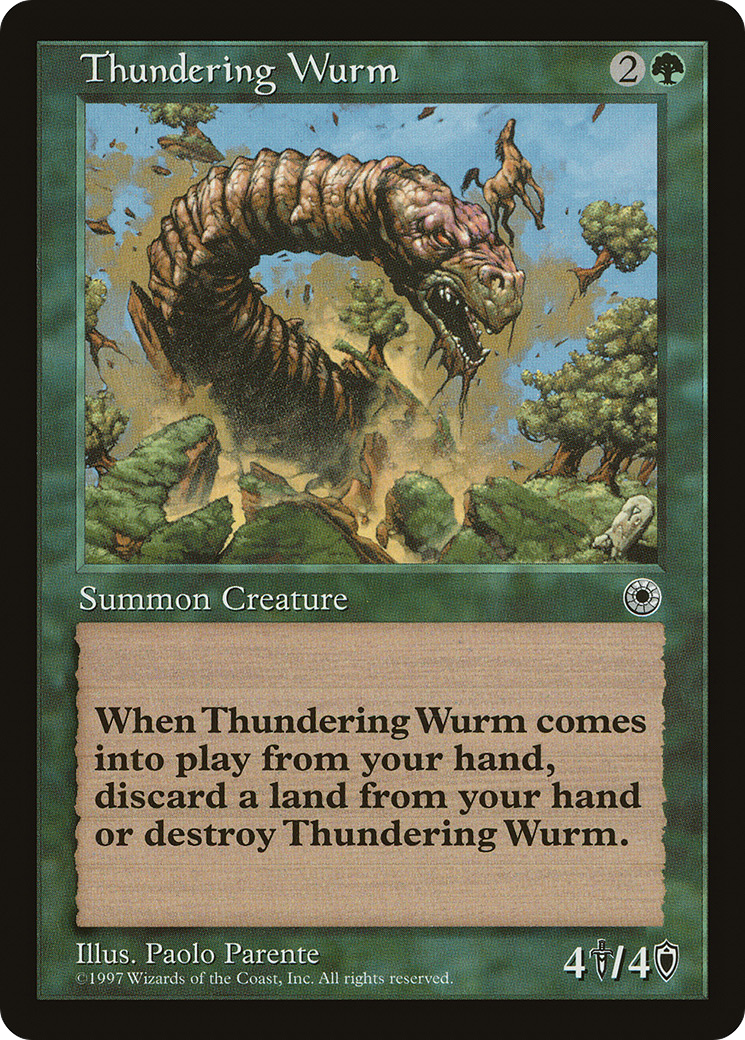 {R} Thundering Wurm [Portal][POR 189] - Misty Mountain Games