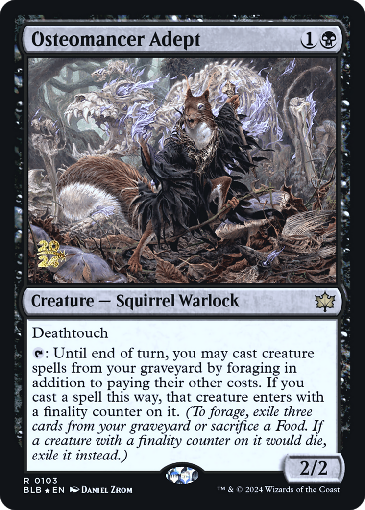 {@R} Osteomancer Adept [Bloomburrow Prerelease Promos][PR BLB 103]