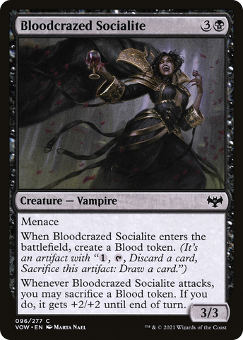 {C} Bloodcrazed Socialite [Innistrad: Crimson Vow][VOW 096]