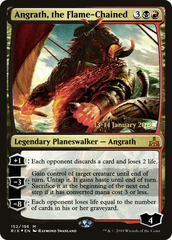 {R} Angrath, the Flame-Chained [Rivals of Ixalan Prerelease Promos][PR RIX 152]