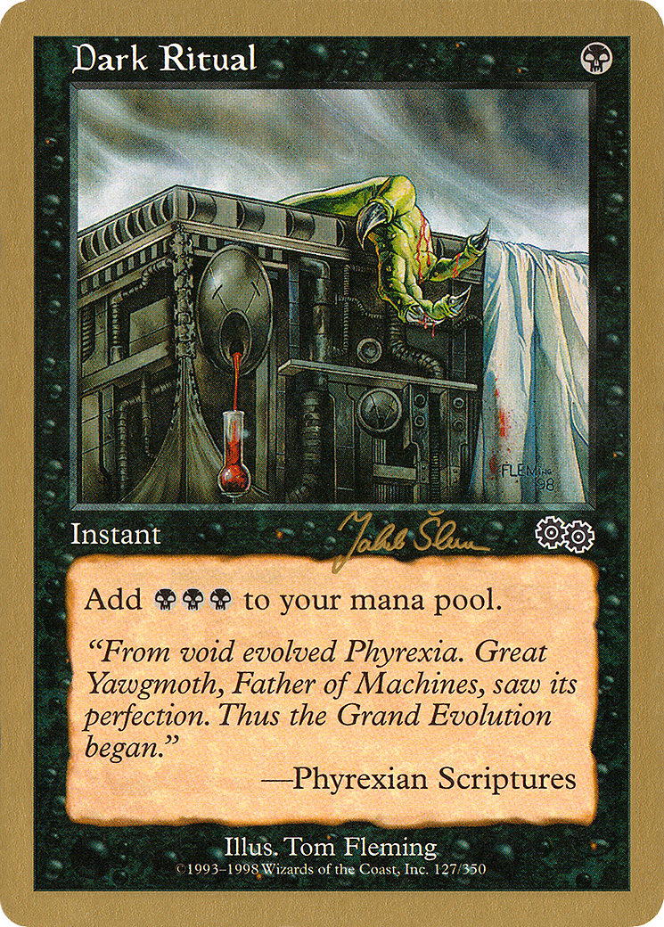 {C} Dark Ritual (Jakub Slemr) [World Championship Decks 1999][GB WC99 JS127]