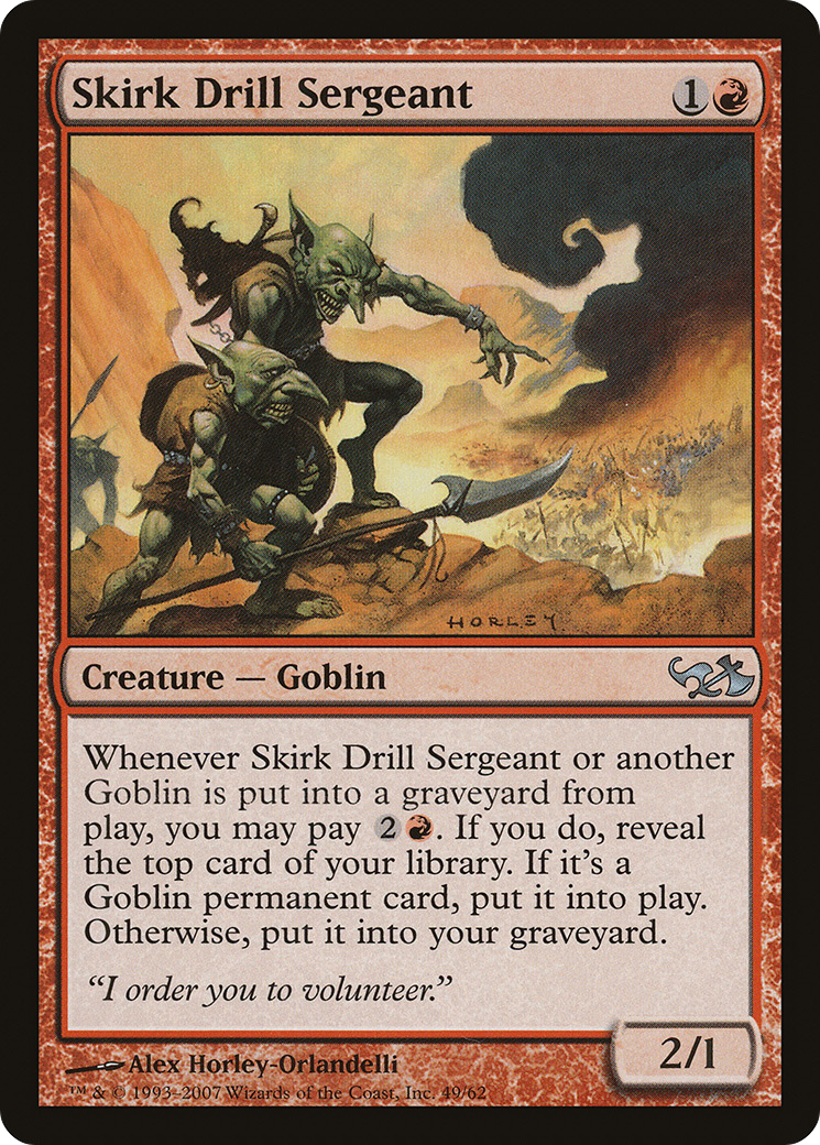 {C} Skirk Drill Sergeant [Duel Decks: Elves vs. Goblins][DDA 049]