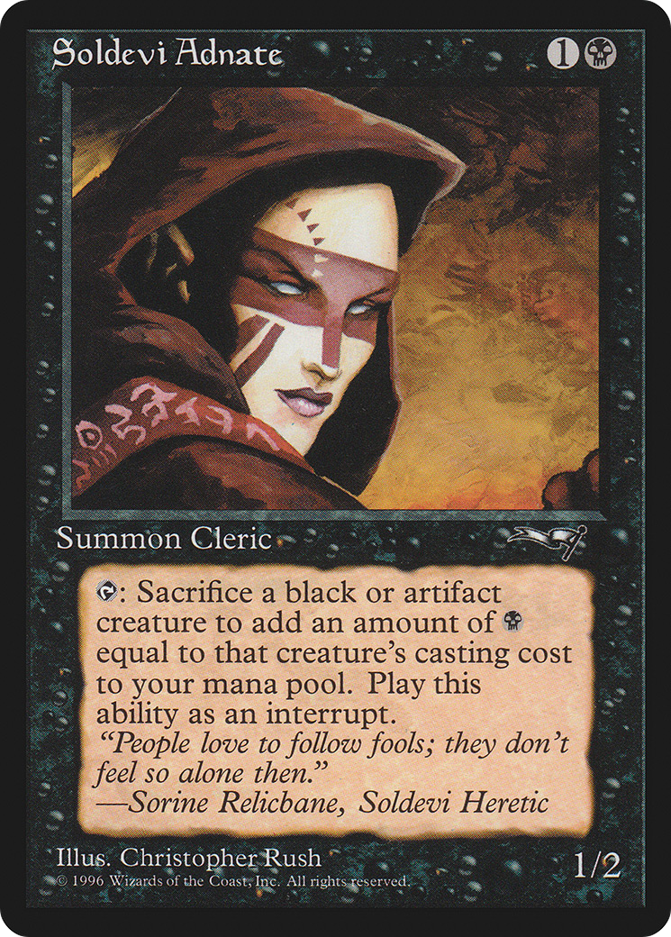 {C} Soldevi Adnate (White Eyes) [Alliances][ALL 60B] - Misty Mountain Games
