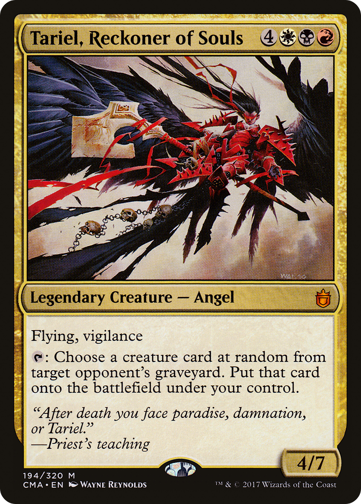 {R} Tariel, Reckoner of Souls [Commander Anthology][CMA 194]