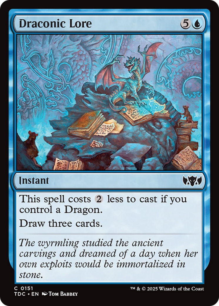 {C} Draconic Lore [Tarkir: Dragonstorm Commander][TDC 151]