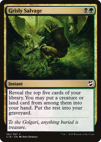 {C} Grisly Salvage [Commander 2018][C18 182]